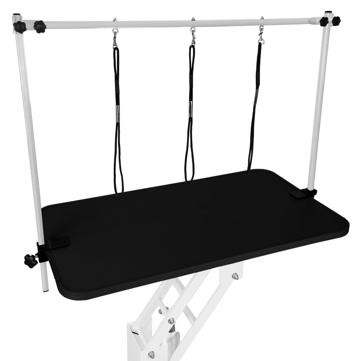 Mesa De Aseo Hidráulica Blanca - Superficie Negra_4
