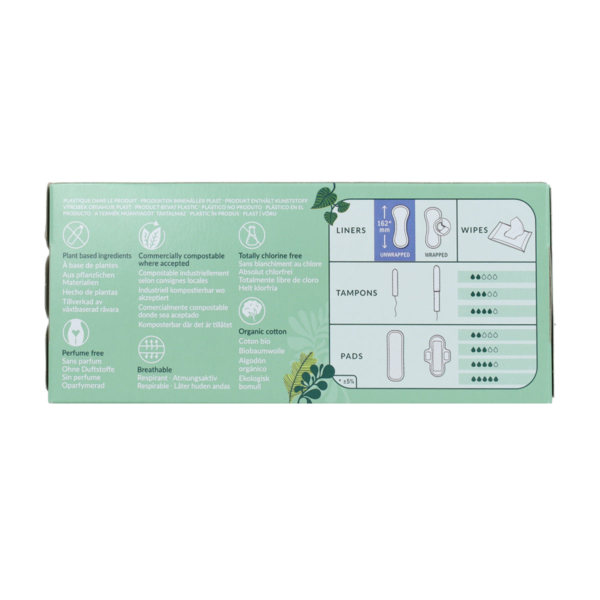 Salvaslip ultra fino algodón eco 100% Natracare 22 Uds