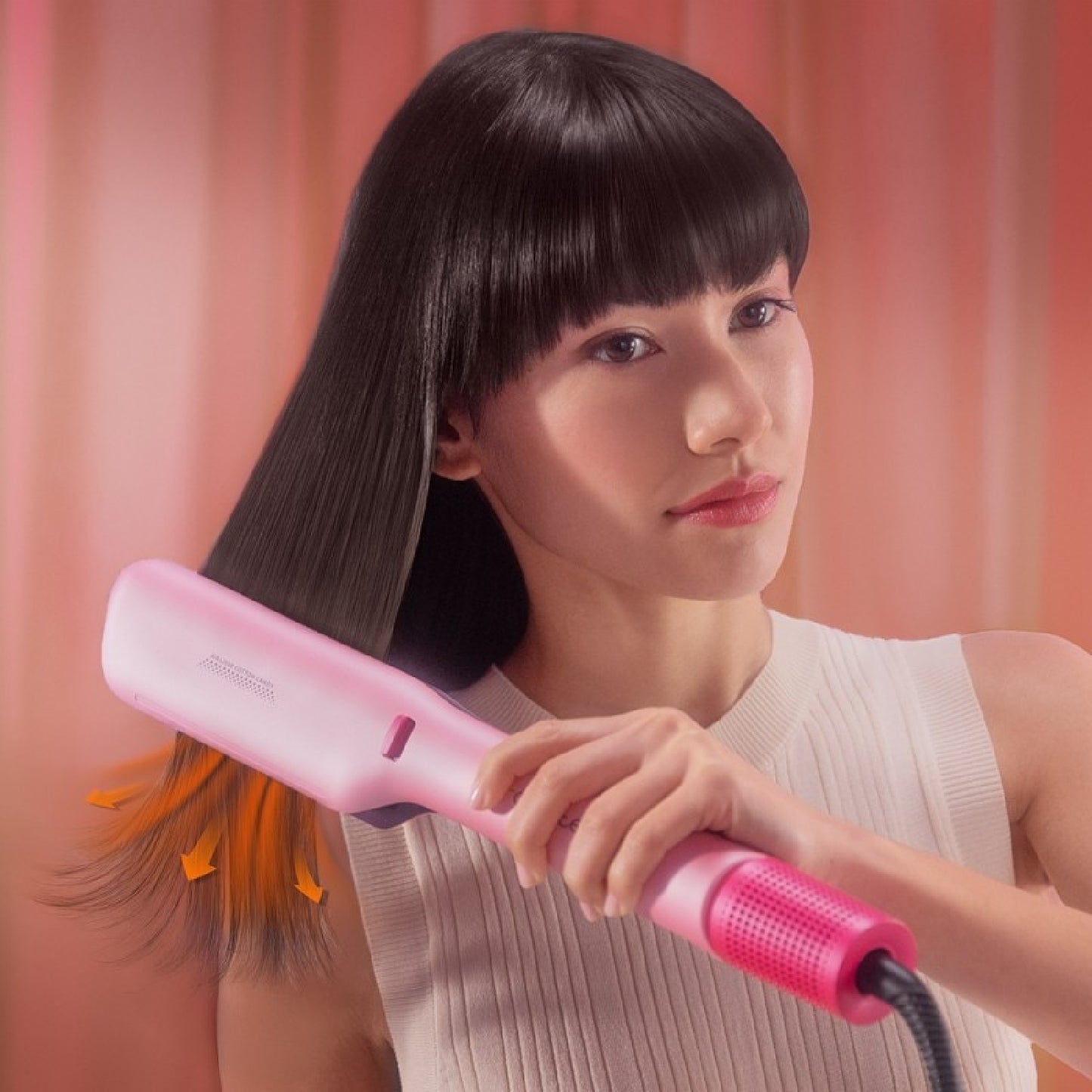 Cecotec Plancha De Pelo Con Aire Air Lisse Champagne. 600w, Protege El Cabello, Tecnología Iónica, Keratina Y Aceite De_4