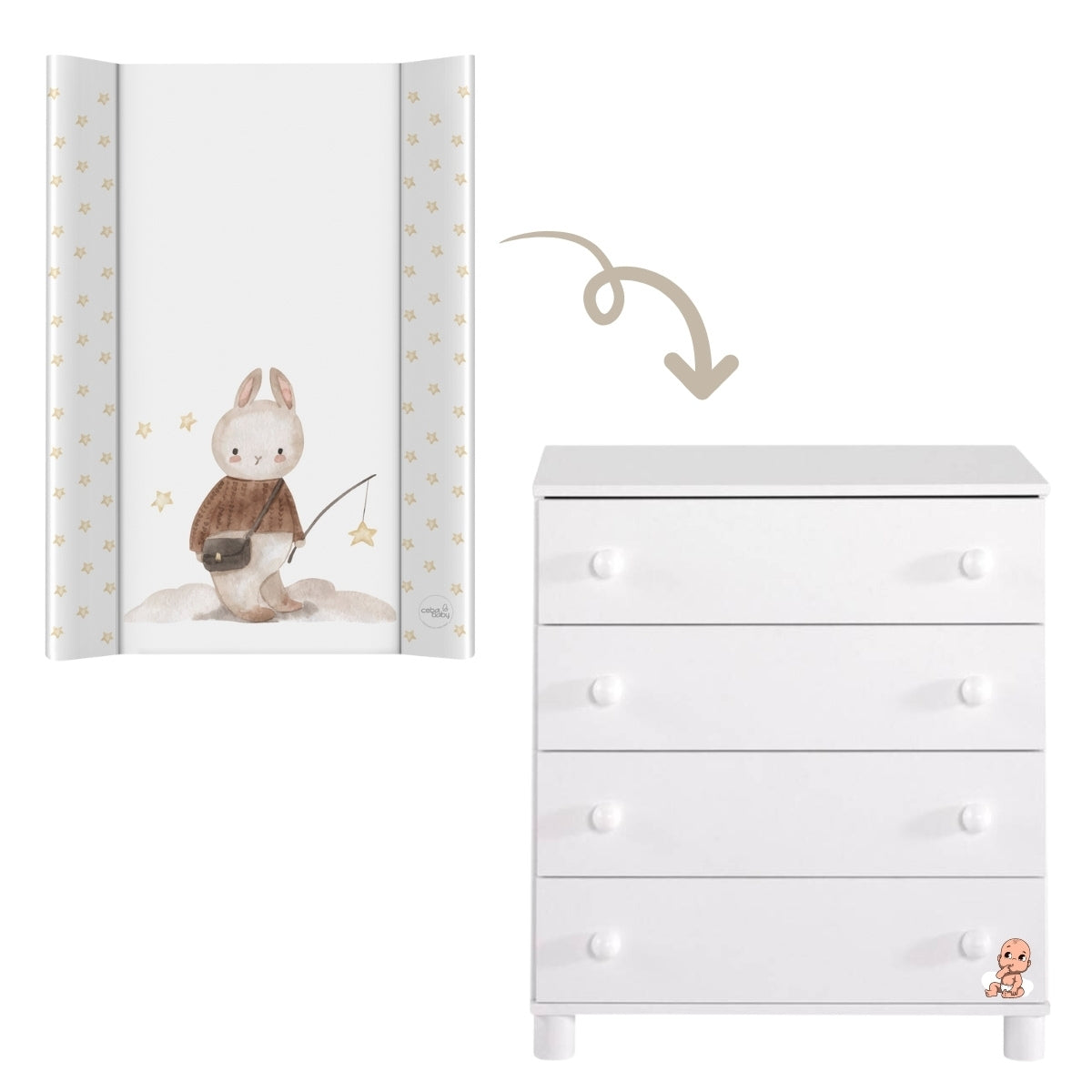 Cambiador Perfilado Para Cómoda Basic Dreamer