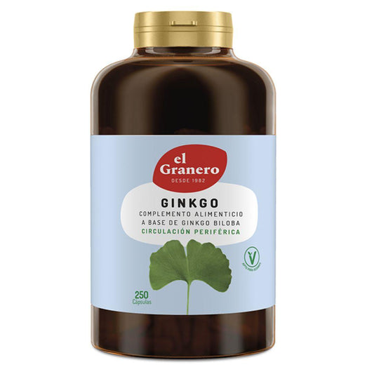 Ginkgo biloba El Granero, 250 cápsulas
