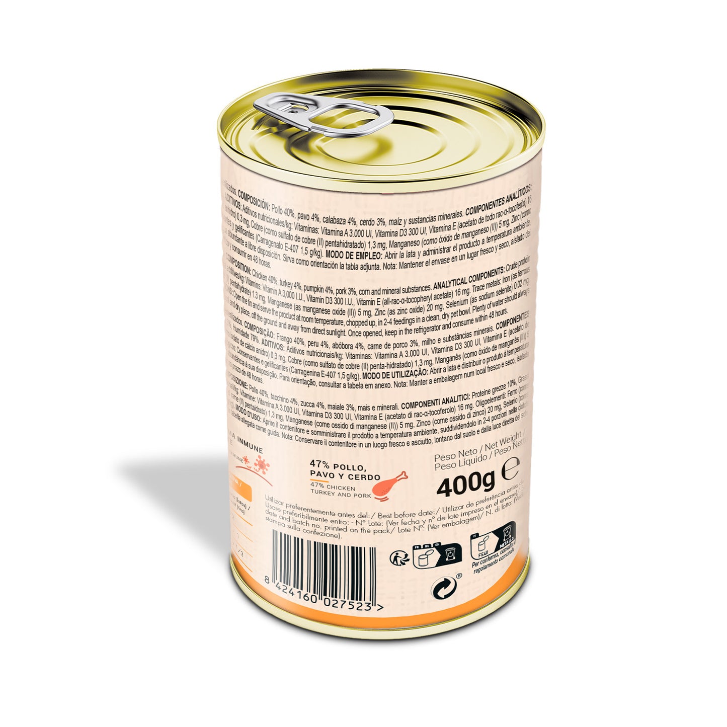 Gatynat Pollo Y Calabaza, 12 Latas X 400gr_1