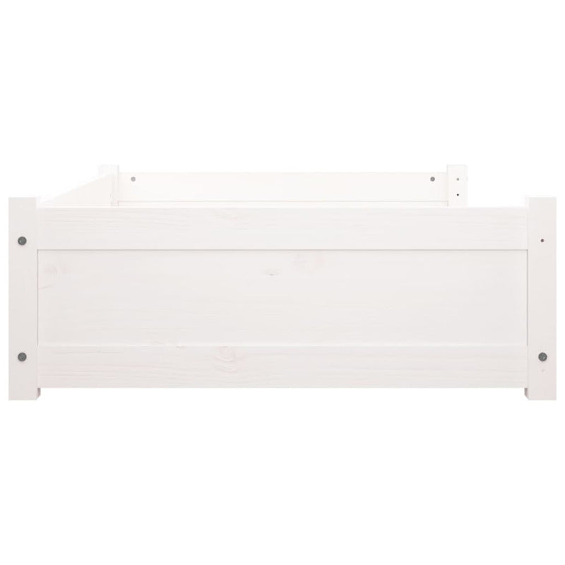 Vidaxl Cama Para Perros Madera Maciza De Pino Blanco 95,5x65,5x28 Cm_5
