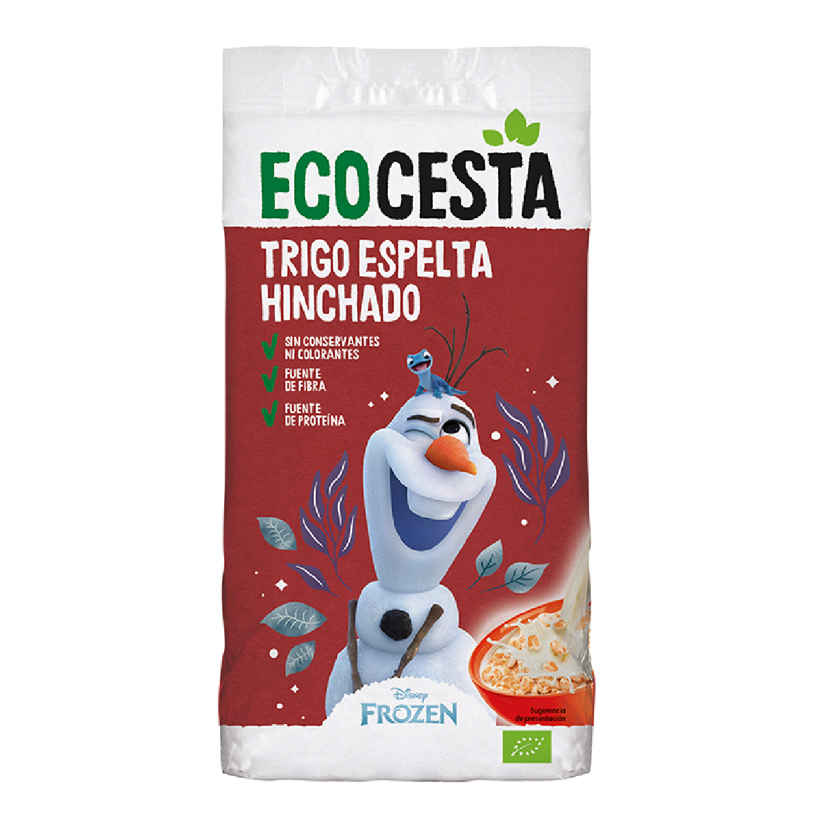 Cereales infantiles de Trigo de Espelta hinchado edición Disney Ecocesta 200g