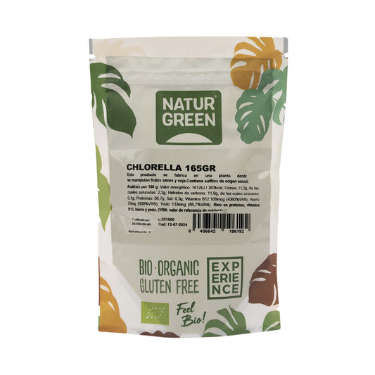 Espirulina en polvo Naturgreen, 175 g.