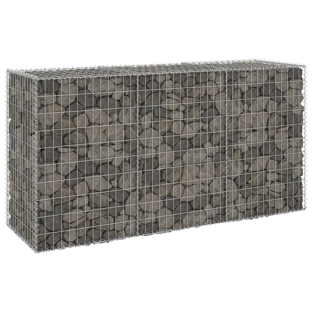 Muro De Gaviones Con Cubiertas Acero Galvanizado 200x60x100 Cm / Vetonek_5