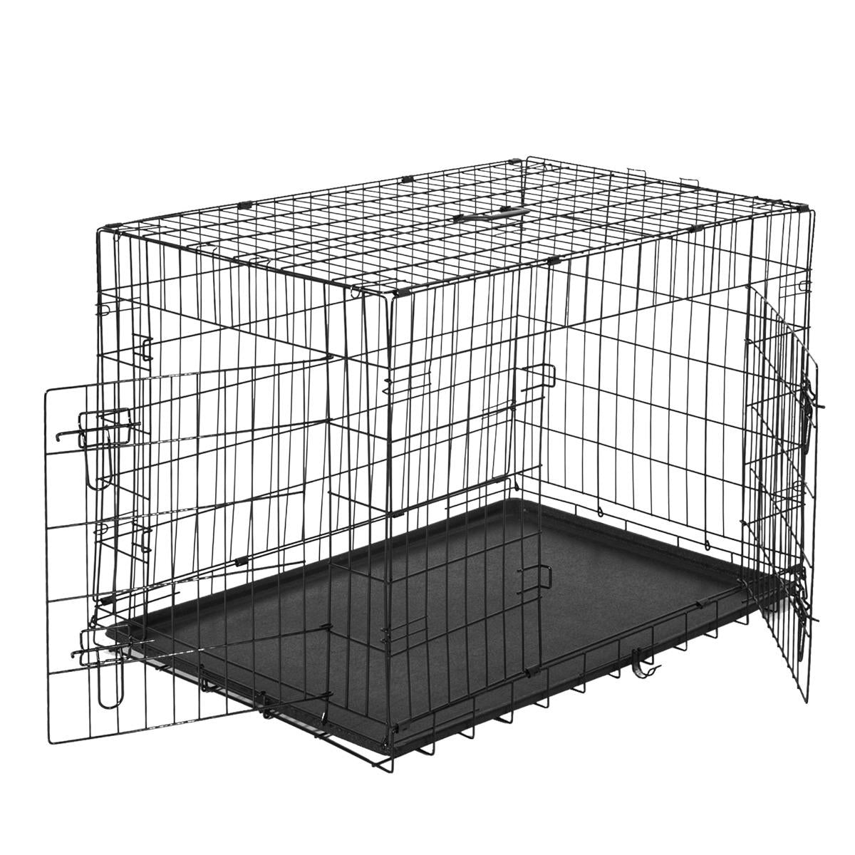 Jaula para perro 122x77x82cm - Negro PawHut