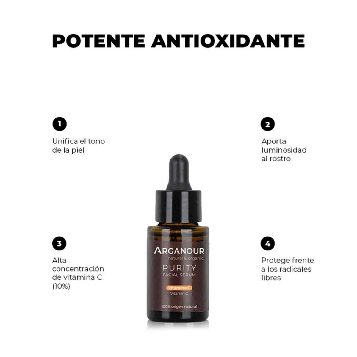 Serum facial Purity Vitamina C, Arganour, 30ml