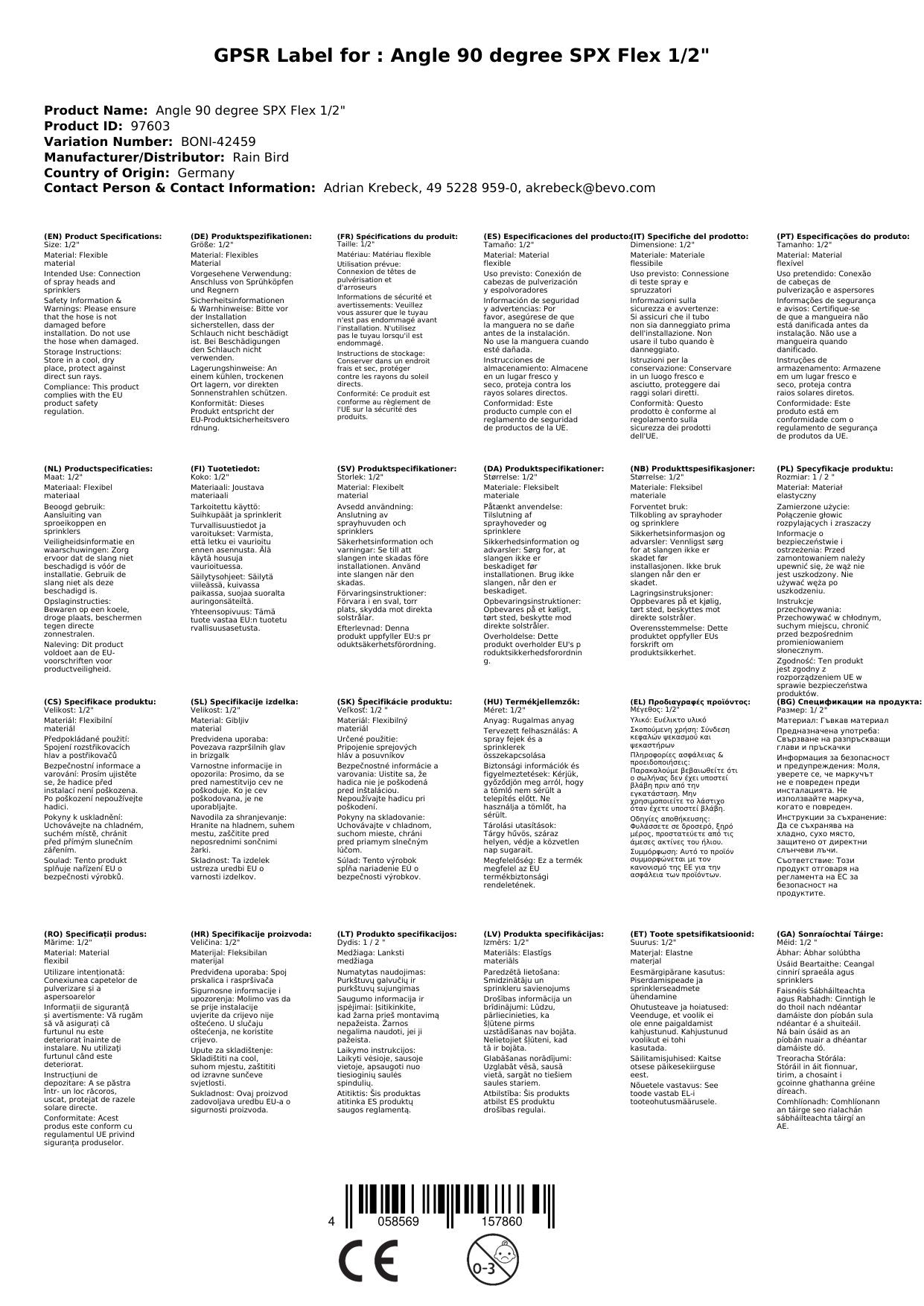 Conector Manguera Jardín 1/2 Pulgada, Ángulo 90° Para Riego_1