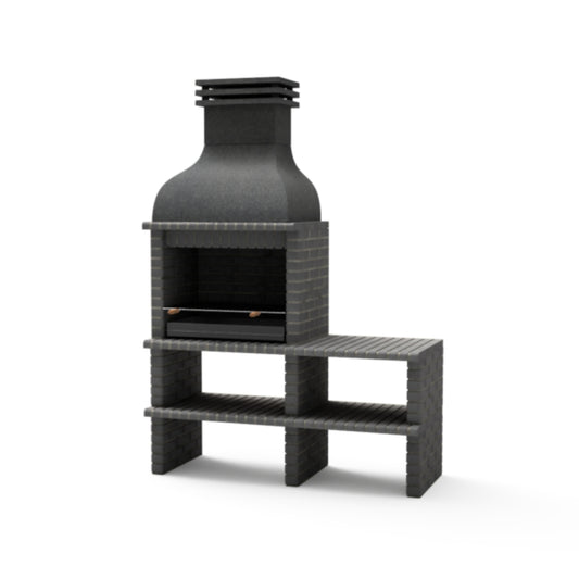 Barbacoa Benhaddou negro con bancada, Movelar