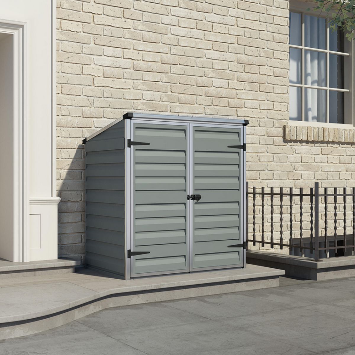 Canopia Voyager Caseta De Jardín Policarbonato 90X140 cm Gris Medianoche