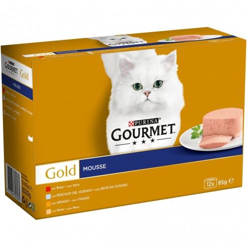 GOURMET GOLD Mousse Surtido Multipack (12 x 85 g)