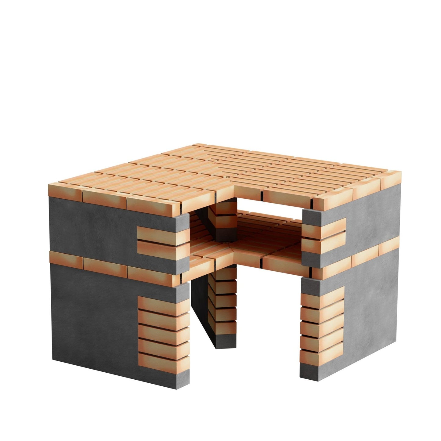 Cocina de exterior  California Plus XL esquina con barbacoa y fregadero Movelar