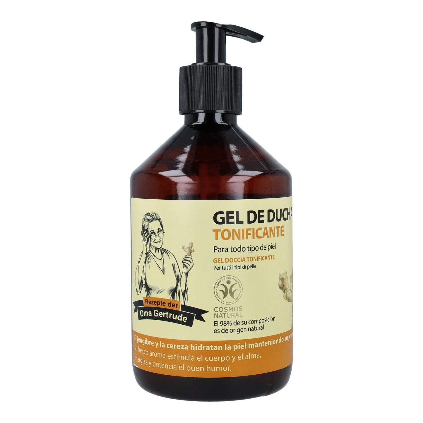Gel ducha energizante todo tipo de pieles Oma Gertrude 500 ml