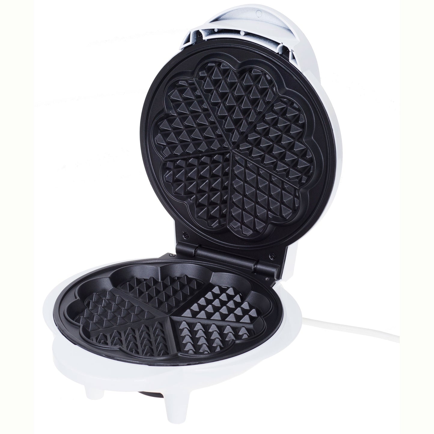 Gofrera Eléctrica 5 Gofres Forma Corazón, Placas Antiadherentes, Regulador Temperatura, Waffles Camry Cr3022 Blanco