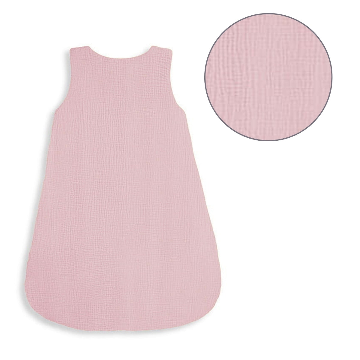 Saco De Dormir Bebe Reversible T-s Muselina 0-4m Rose