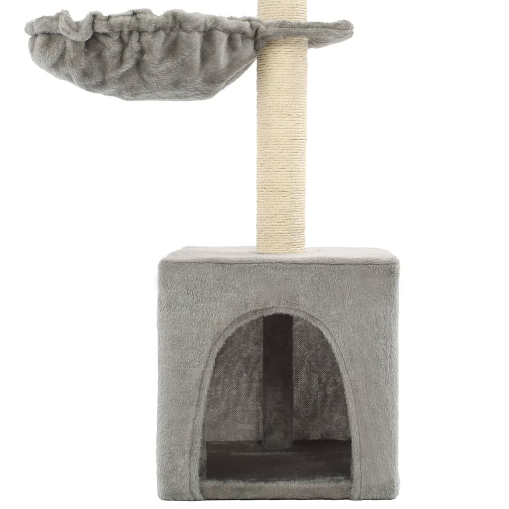 Vidaxl Rascador Para Gatos Con Poste De Sisal 105 Cm Gris_4