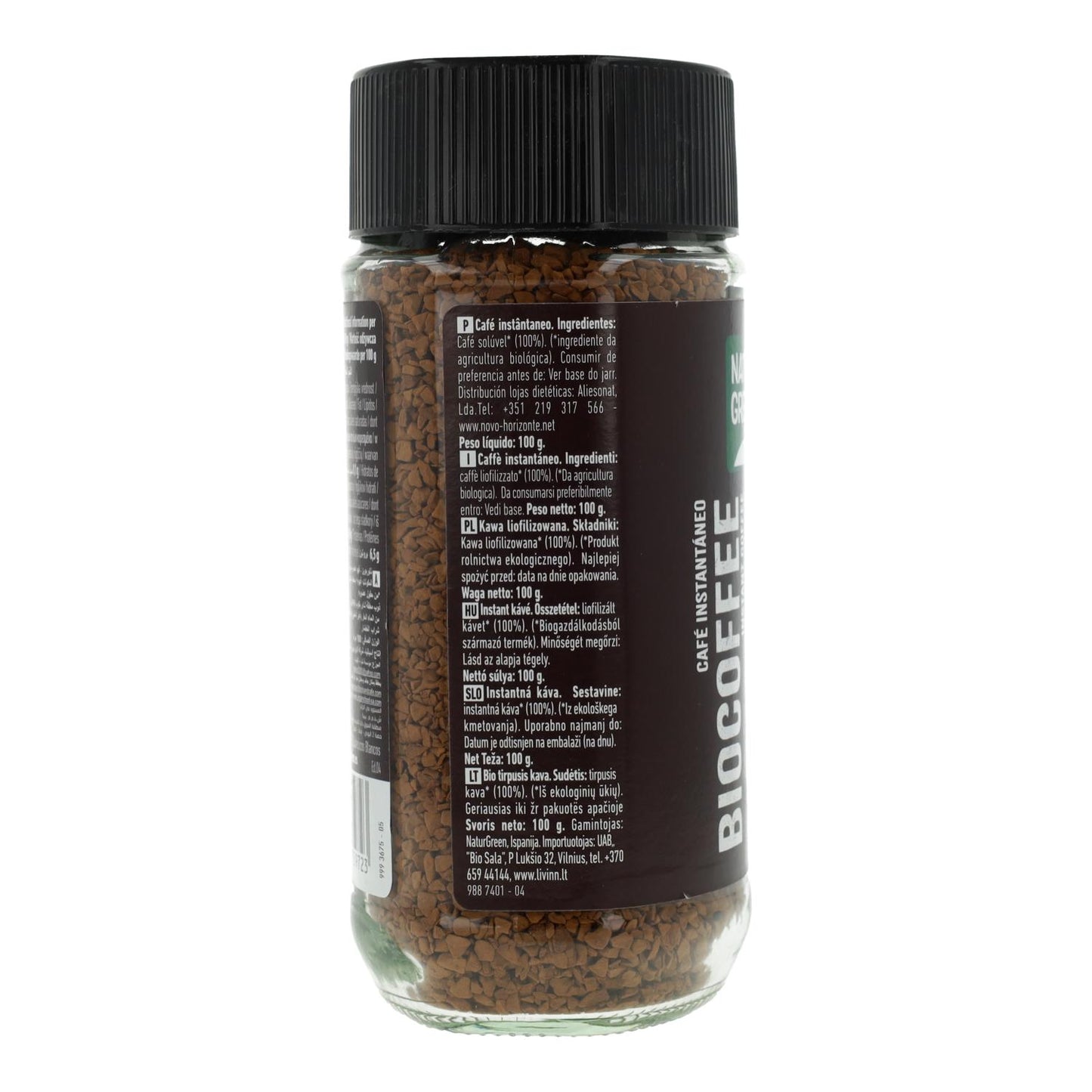 Biocofee Café Soluble Ecológico Naturgreen 100 g