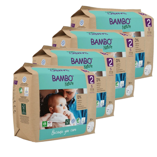 Pack ahorro Bambo Nature pañales T2 (3-6kg) 120uds