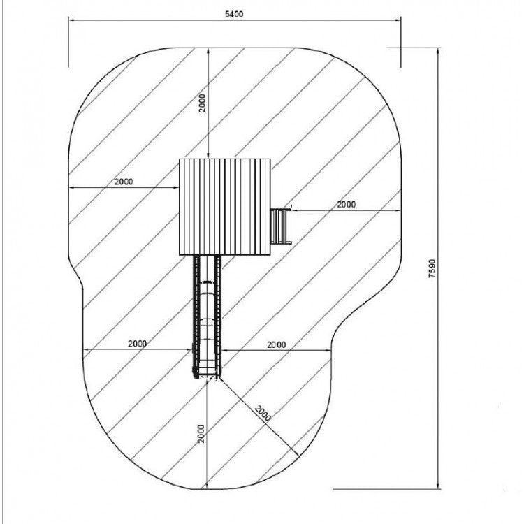 Parque Infantil Masgames Tibidabo L Techo De Madera Basica: Con Arenero En La Base.