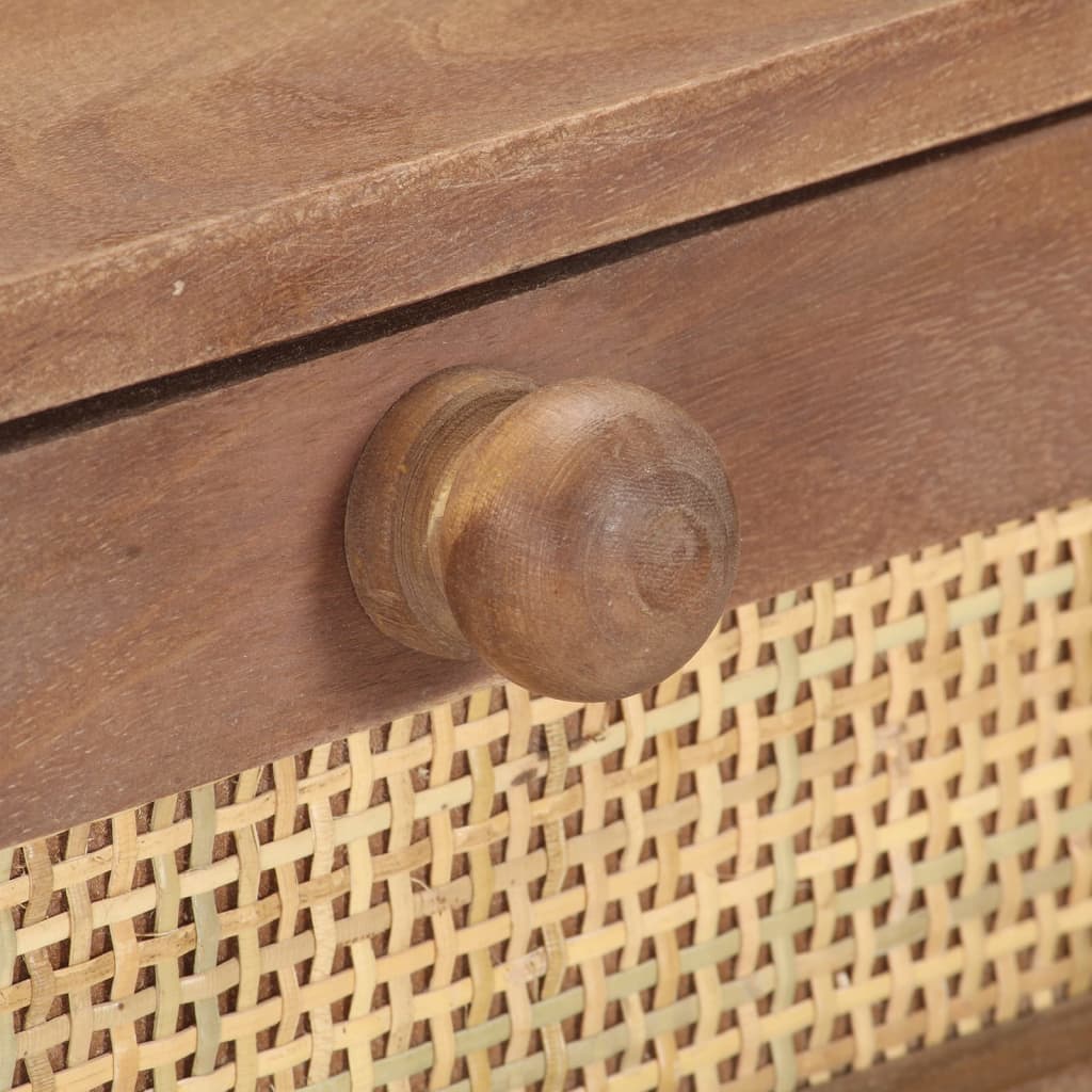 Mesa Consola De Madera Maciza De Mango 100x35x76 Cm_4