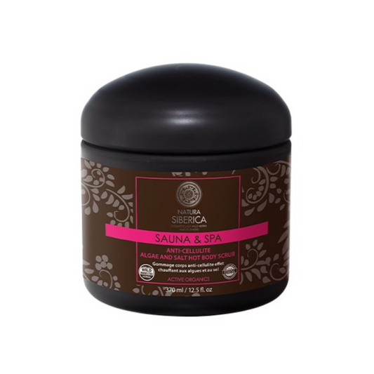 Exfoliante corporal caliente anticelulítico de algas y sal Natura Siberica 370ml