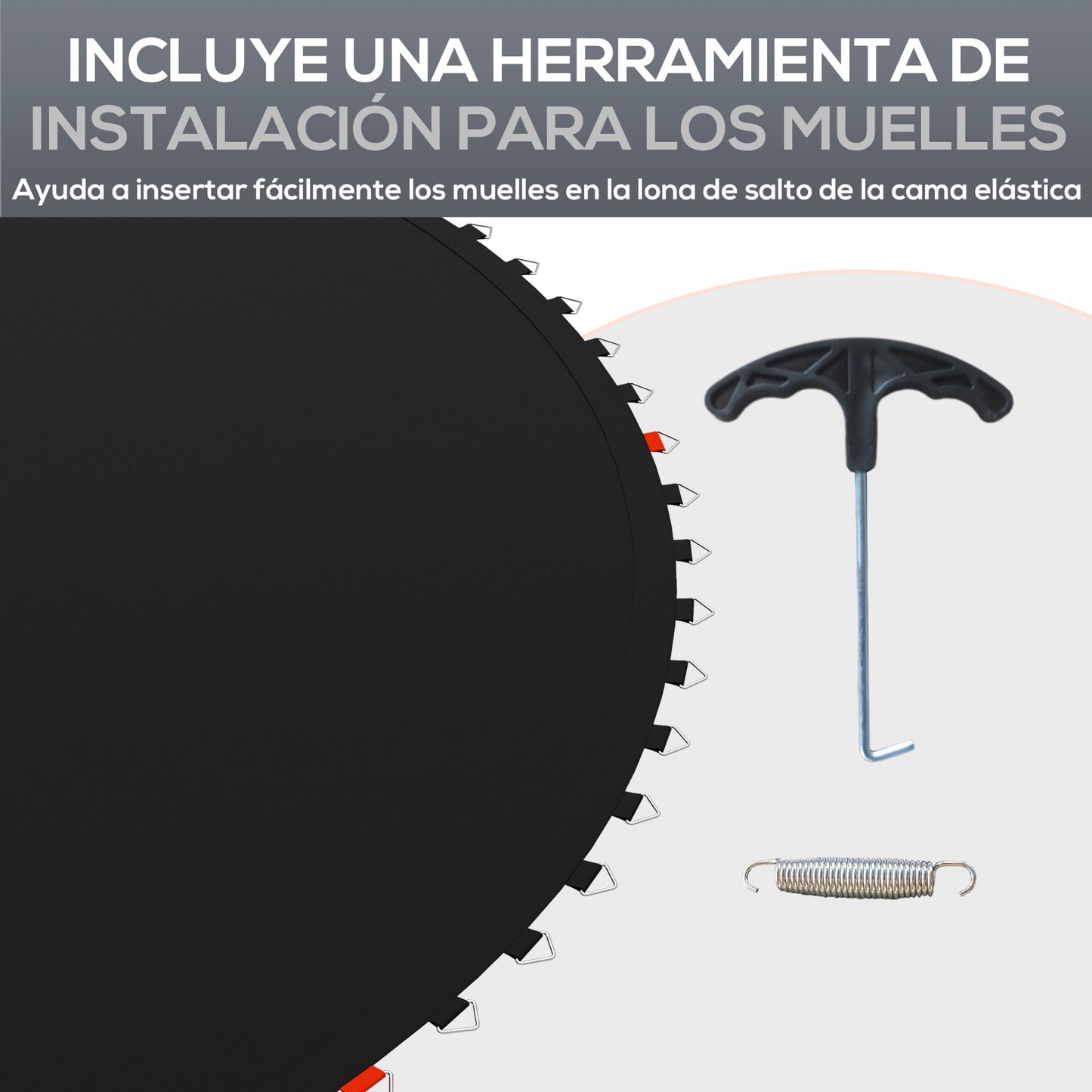 Sportnow Tapete De Repuesto Para Trampolín Redondo Ø262 Cm De 10 Pies Anti-uv_5