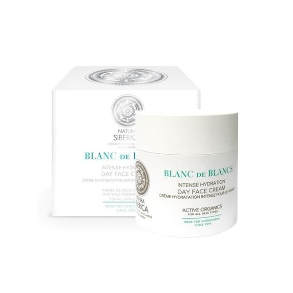Crema facial de día hidratación intensiva blanc de blancs Copenhagen Natura Siberica 50 ml