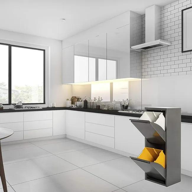 Armario para reciclaje metálico PAT 2 Gris