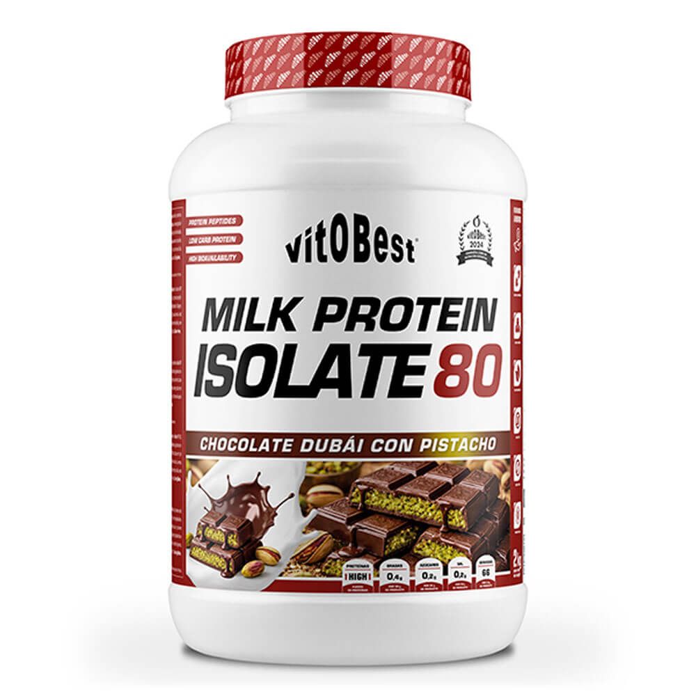 Milk Protein Isolate 80 - 2kg - Chocolate Dubái - Proteína De Aislado De Suero Isolate - Vitobest_0