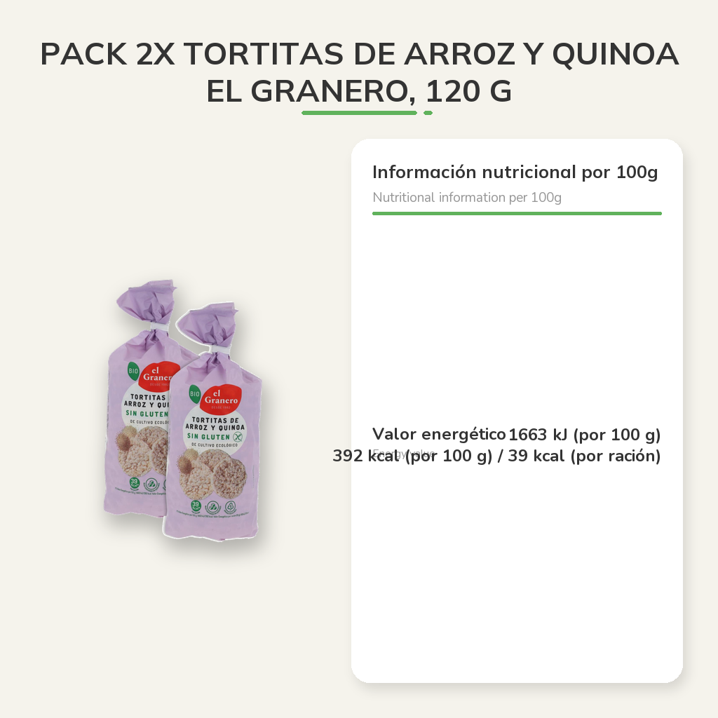 Información nutricional