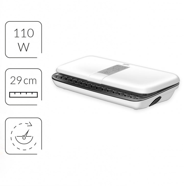 Envasadora De Alimentos Al Vacío Doméstica, Sellado Automático, Caudal De 12 L/m., 0,8 Bar Mpm Mpm-mpz-01 Blanco/negro_4