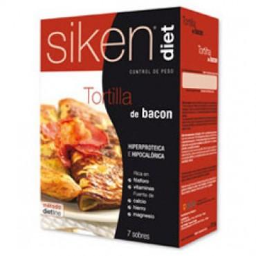 Siken Diet Tortilla Sabor Bacon 7 Sobres