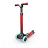 Patinete Berg Nexo Plegable Con Luces Led En Plataforma Rojo.