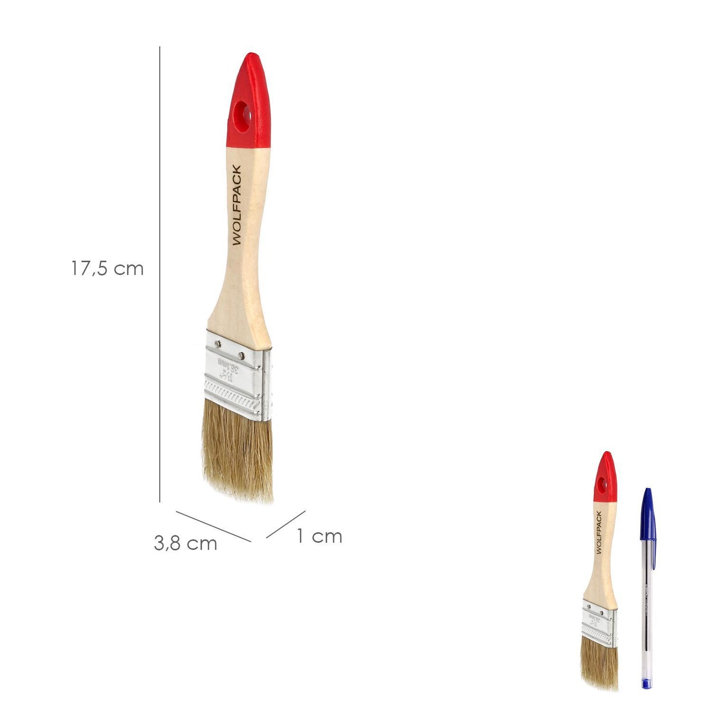 Paletina Brico Doble Cerda Blanca Nº 18 (ancho Cerda 38 Mm.)