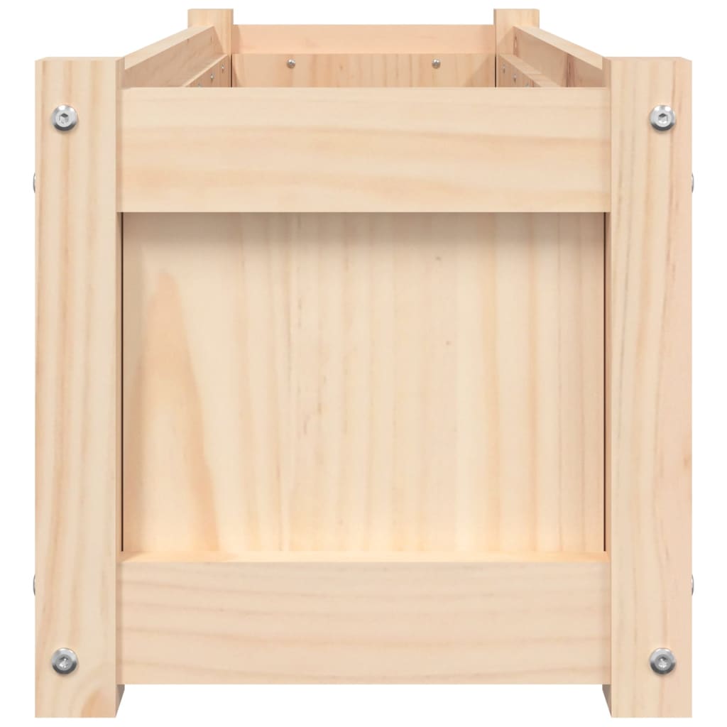 Jardinera De Madera Maciza De Pino 90x31x31 Cm_5