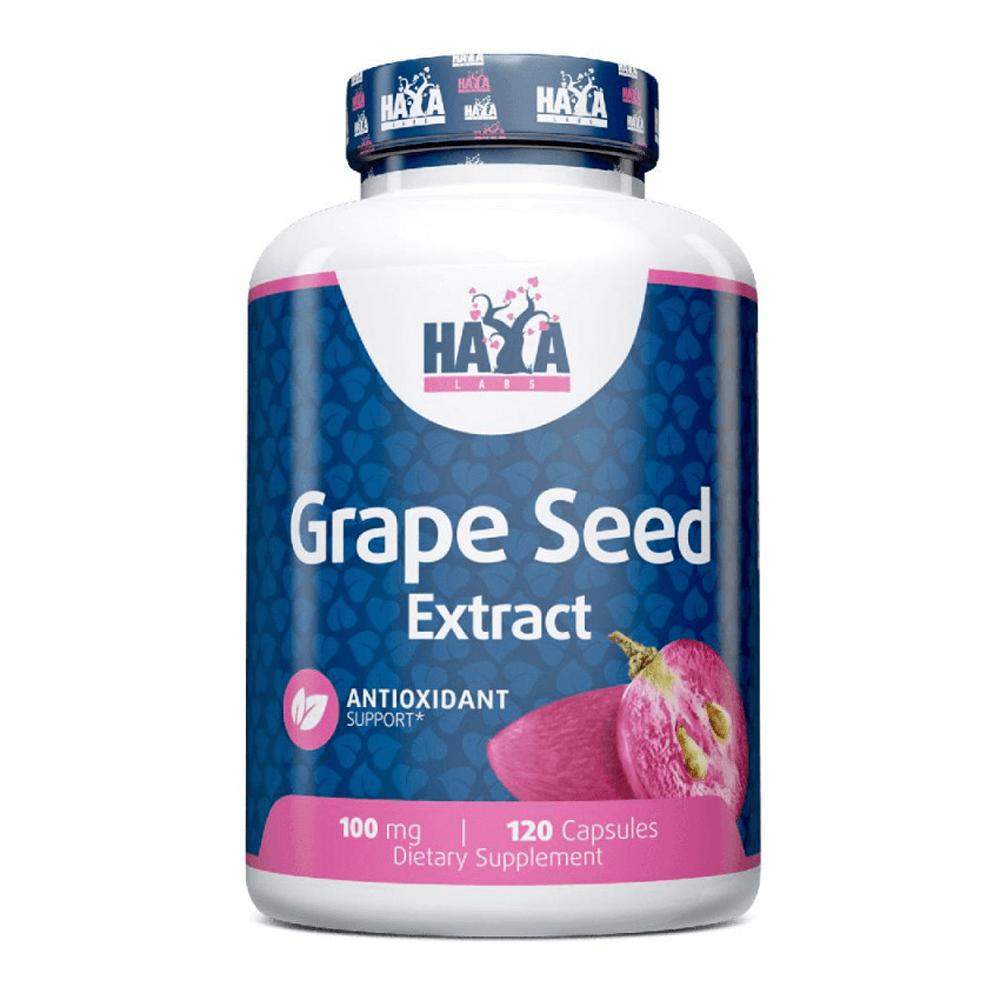 Extracto De Semilla De Uva 100mg - 120 Cápsulas - Antioxidantes - Haya Labs_0