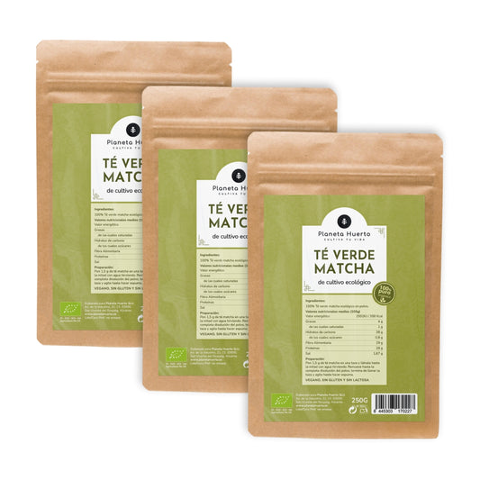 Pack 3xTé Matcha en polvo ECO Planeta Huerto 70 g