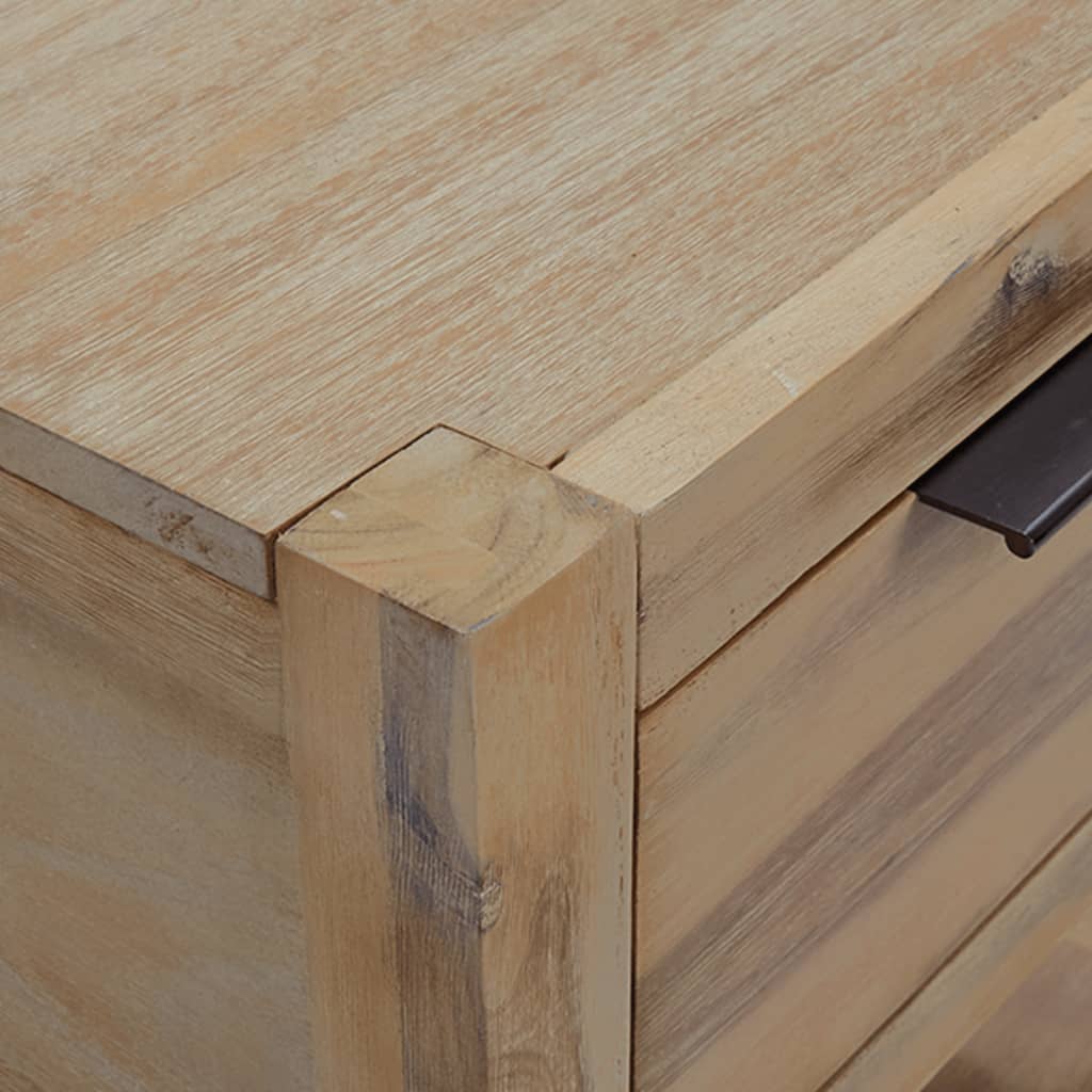 Mesitas De Noche Con Cajones Madera Acacia Maciza 40x30x48 Cm_4