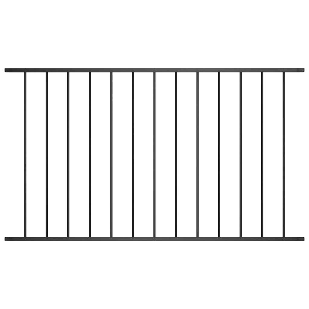 Panel De Valla De Acero Con Recubrimiento Polvo Negro 1,7x1,25m / Vetonek_3
