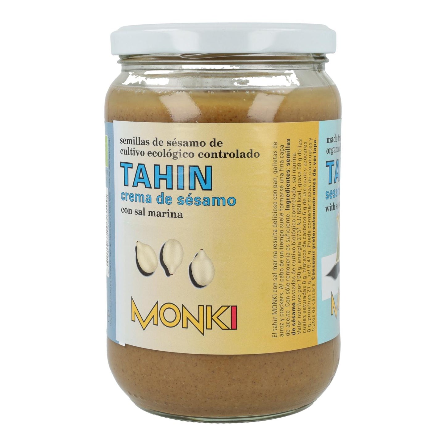 Tahin tostado con sal bio Monki, 650 g