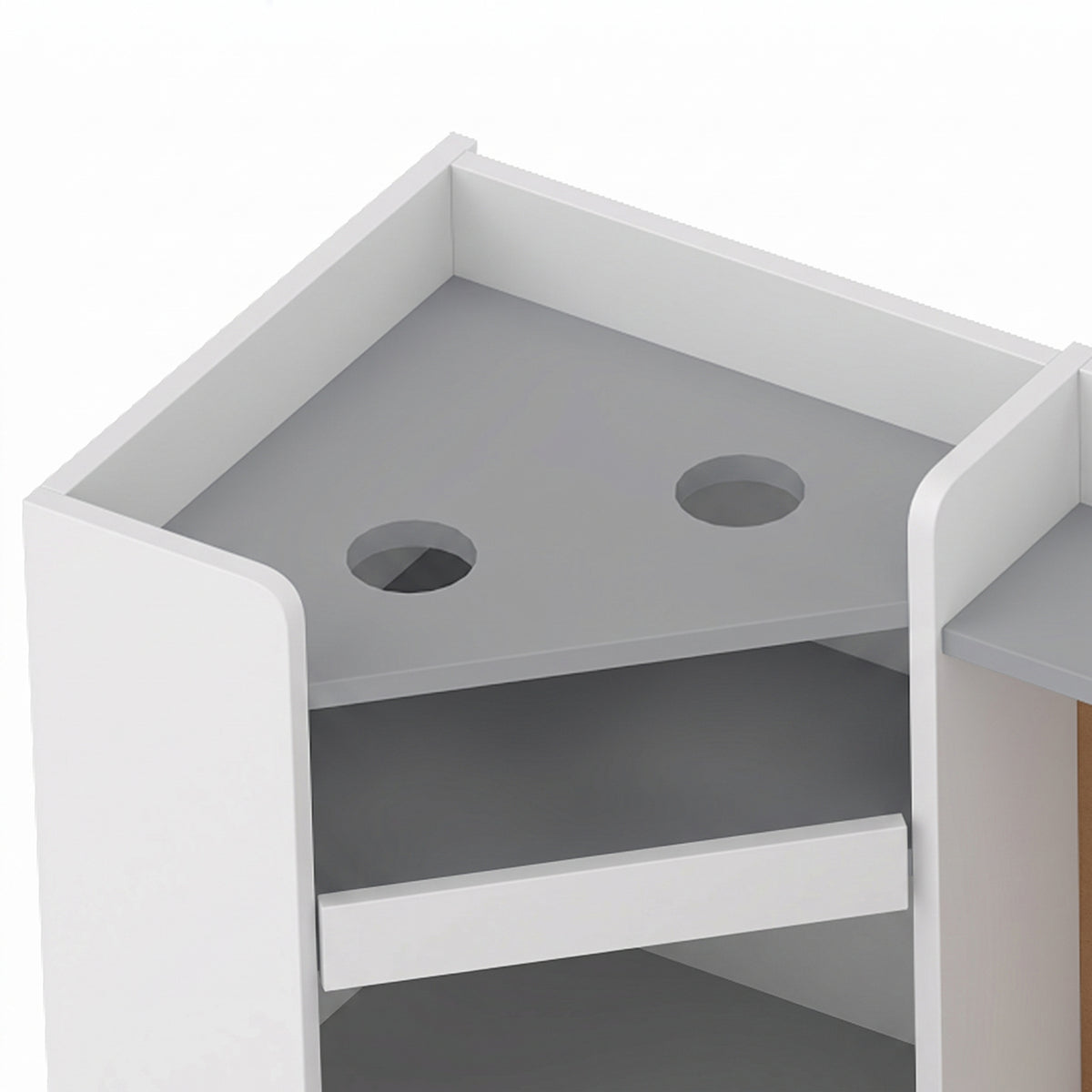 Secretária Infantil Com Cadeira Aiyaplay Mdf Cinzento 90x39x95 Cm_5