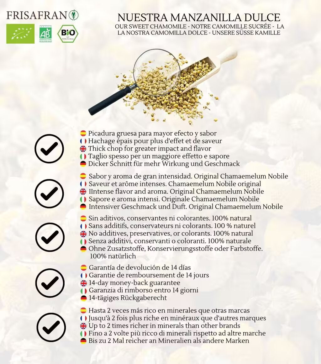 Infusión De Manzanilla Dulce A Granel Ecológica | Frisafran 100 G_3