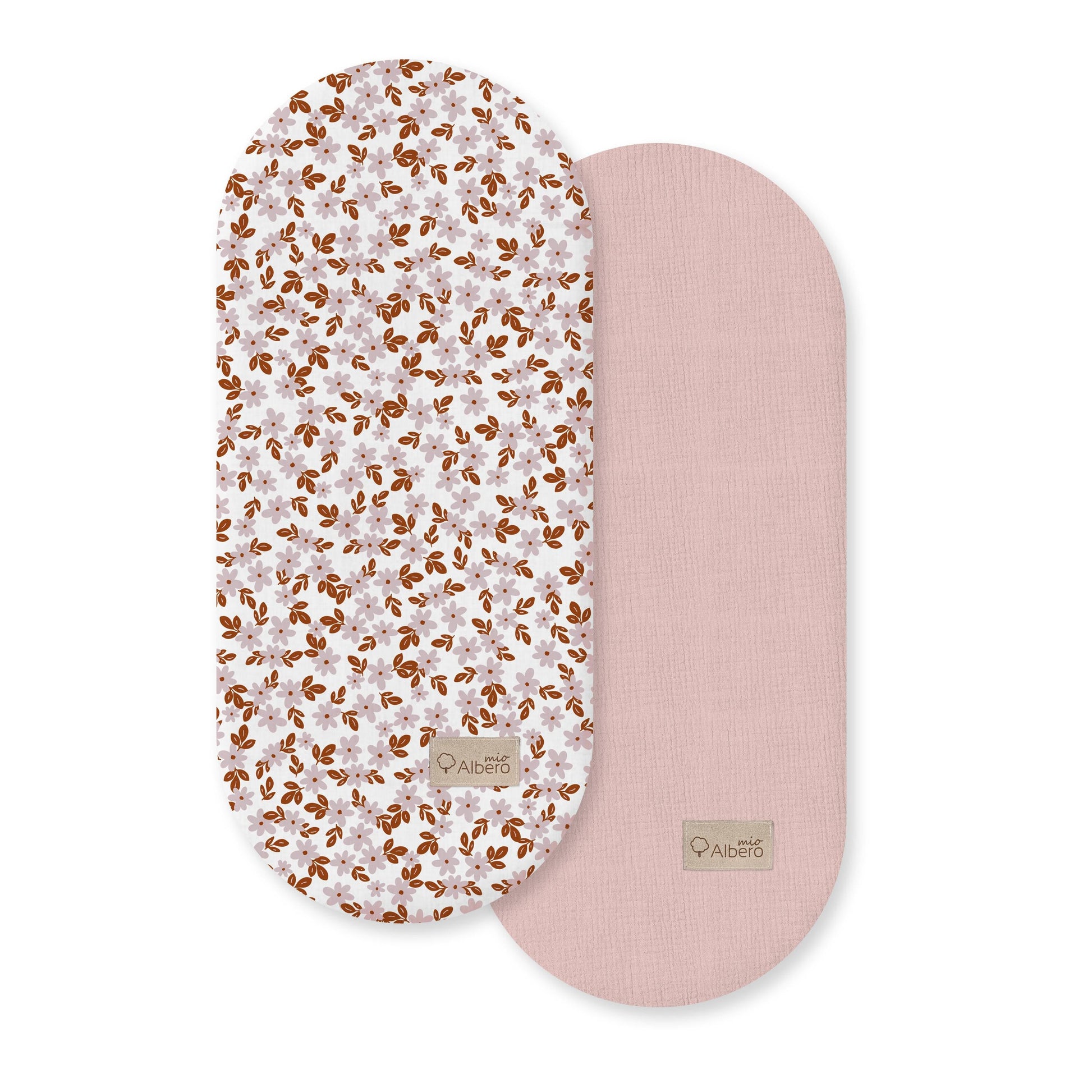 Pack 2 Bajeras Capazo Algodón Satinado Y Muselina Retro Flower