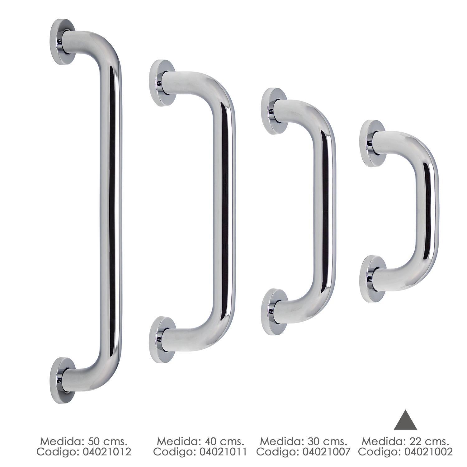 Agarre Ducha Maurer Cromo Brillo Ø 32 Mm. Longitud 22 Cm.