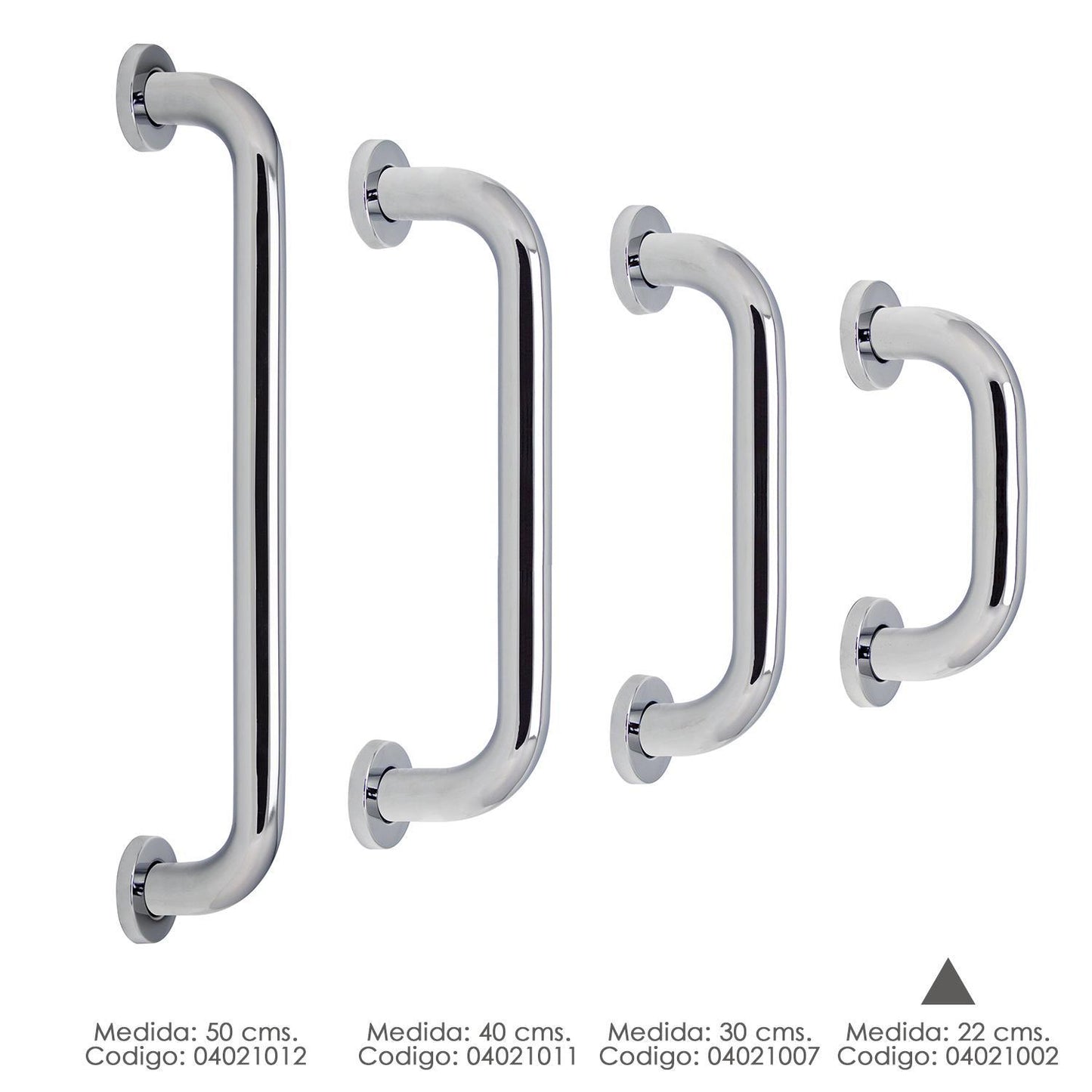 Agarre Ducha Maurer Cromo Brillo Ø 32 Mm. Longitud 22 Cm._2