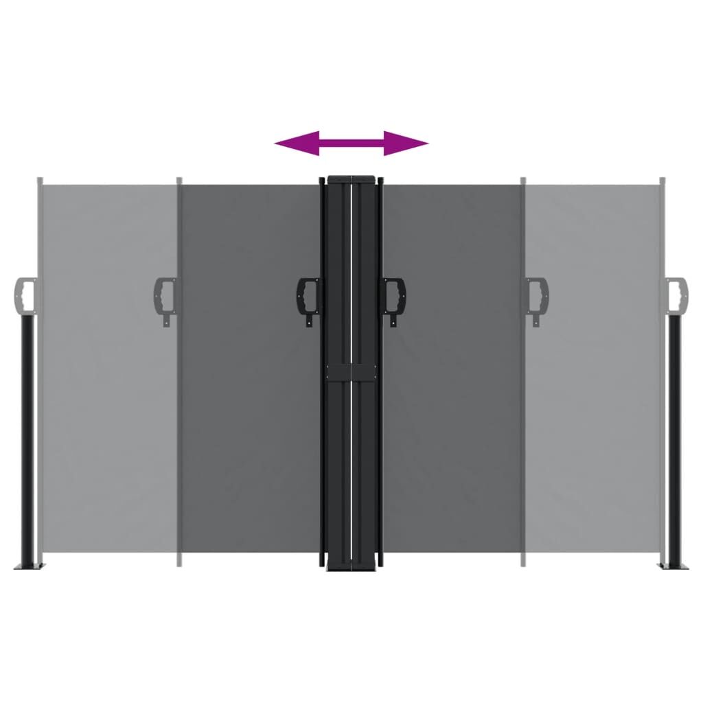 Vidaxl Toldo Lateral Retráctil Negro 140x600 Cm_4