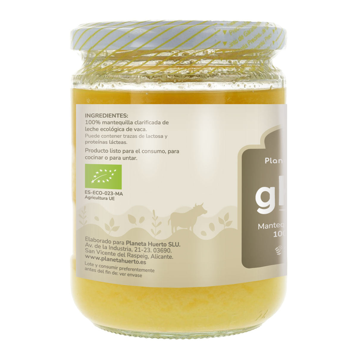 Ghee mantequilla clarificada ECO Planeta Huerto 300 g