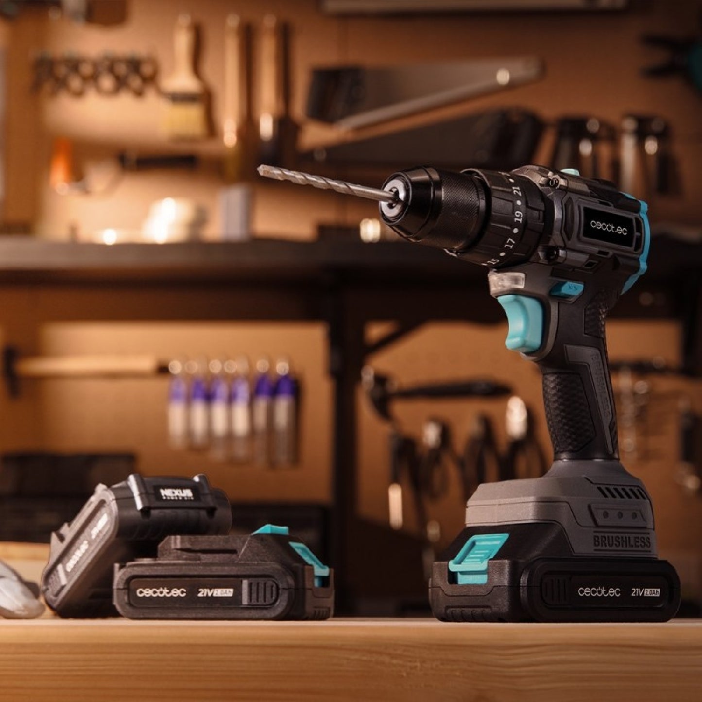 Cecotec Taladro Percutor Y Atornillador 2 Baterías 21v-2000mah Powerforce 3000 Impact Brushless. Motor Brushless, 32000i_4