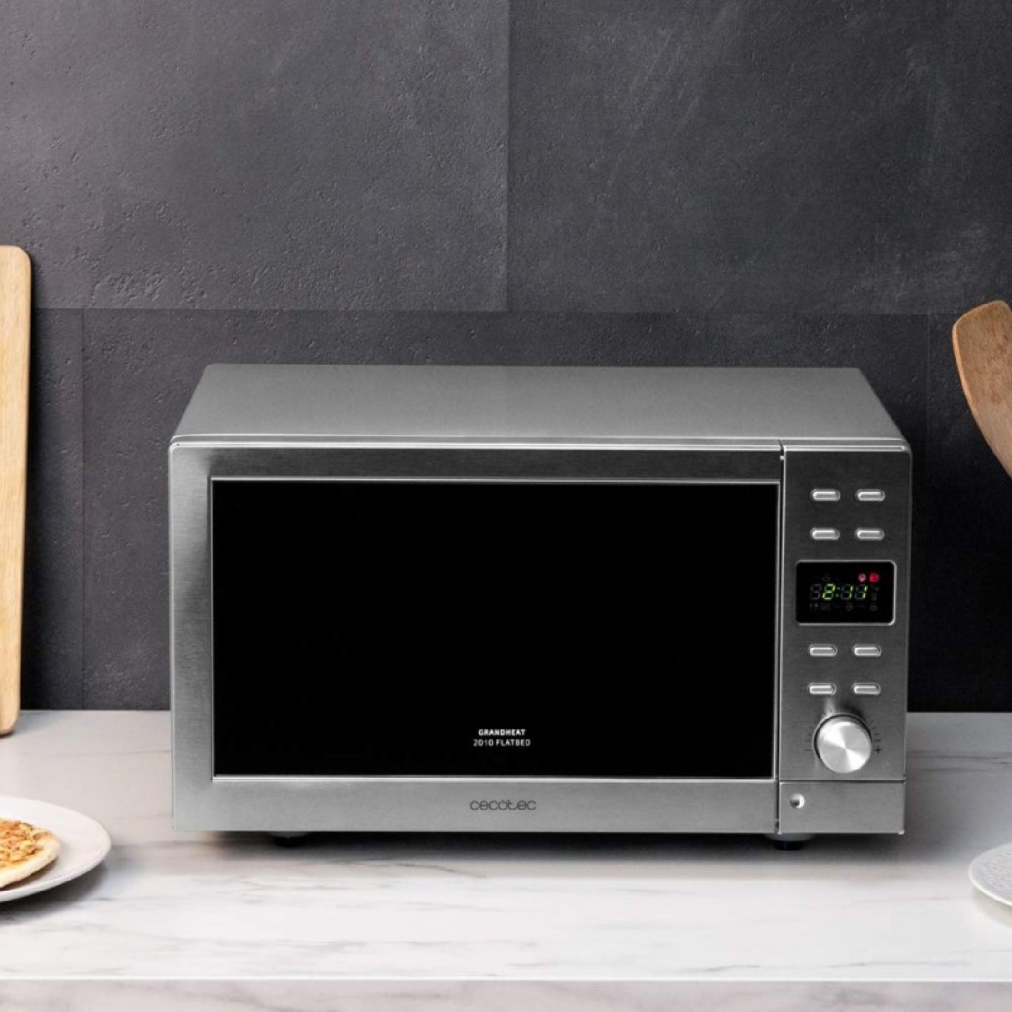 Microondas Independiente Digital Sin Plato Grandheat 2010 Flatbed Steel. Potencia 700 W, Capacidad 20 Litros, Grill De 900 W, 9 Funciones Preconfigu_4